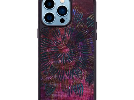 iPhone 14 Pro Max Wood+Resin Phone Case - Elaine (Pattern, 642962) For Sale