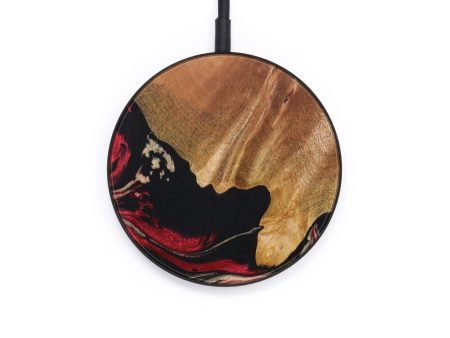 Circle Wood+Resin Wireless Charger - Kassandra (Red, 642998) Cheap