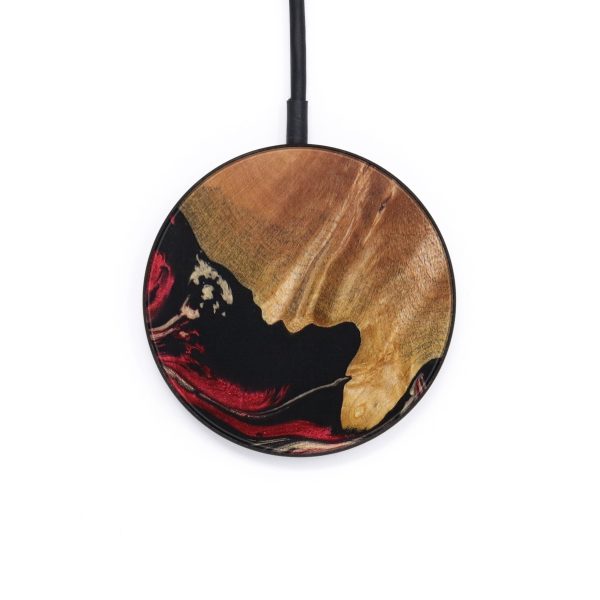 Circle Wood+Resin Wireless Charger - Kassandra (Red, 642998) Cheap