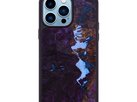 iPhone 14 Pro Max Wood+Resin Phone Case - Shaun (Pattern, 642501) For Sale