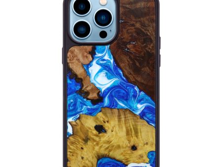 iPhone 14 Pro Max Wood+Resin Phone Case - Whitney (Mosaic, 642047) Discount