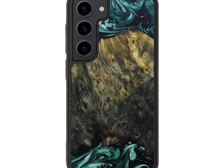 Galaxy S23 Wood+Resin Phone Case - Ayden (Green, 641598) Hot on Sale