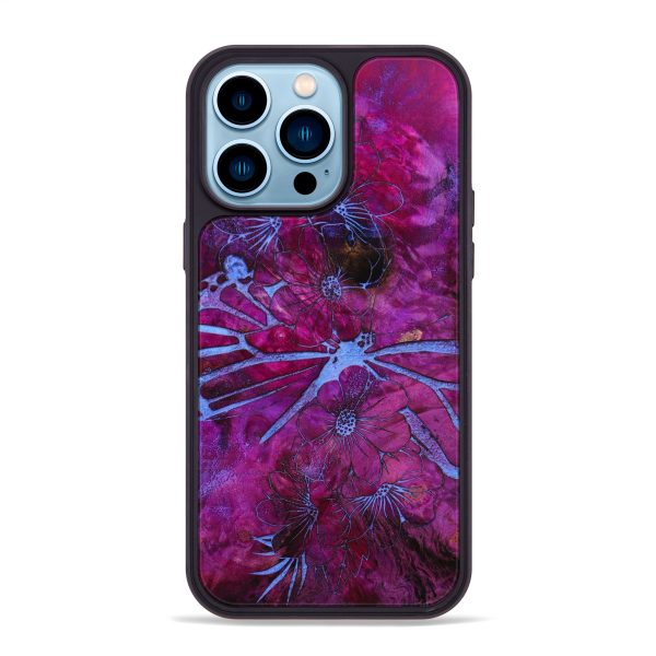 iPhone 14 Pro Max Wood+Resin Phone Case - Loretta (Spring, 642335) Online Hot Sale