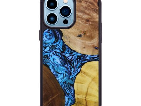 iPhone 14 Pro Max Wood+Resin Phone Case - Monica (Mosaic, 642514) For Cheap