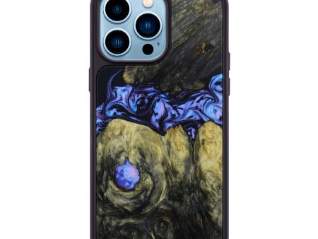 iPhone 14 Pro Max Wood+Resin Phone Case - Frederick (Purple, 642305) Online Sale