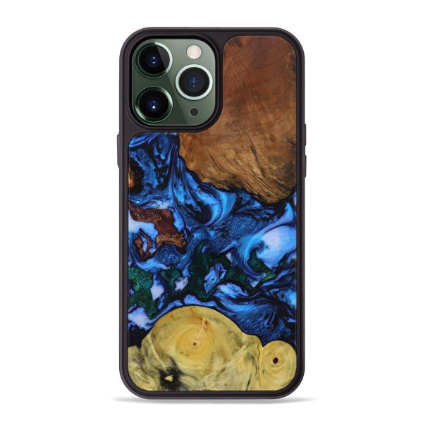 iPhone 13 Pro Max Wood+Resin Phone Case - Anita (Mosaic, 642975) Fashion