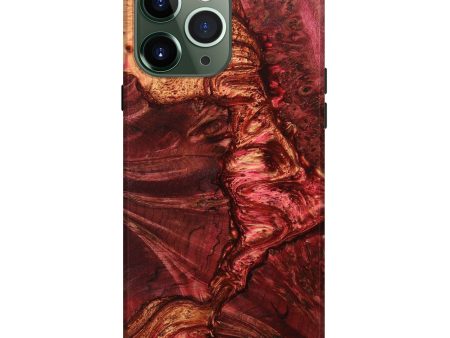 iPhone 13 Pro Max Wood+Resin Live Edge Phone Case - Betsy (Red, 639682) Hot on Sale