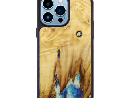 iPhone 14 Pro Max Wood+Resin Phone Case - Ethan (Wood Burl, 642893) Hot on Sale