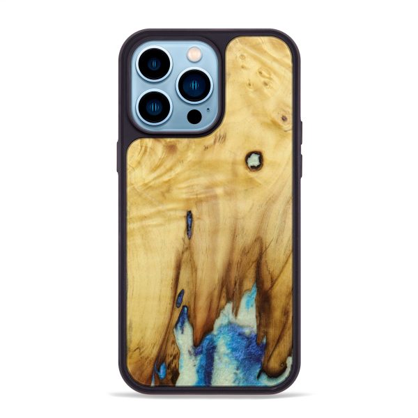 iPhone 14 Pro Max Wood+Resin Phone Case - Ethan (Wood Burl, 642893) Hot on Sale