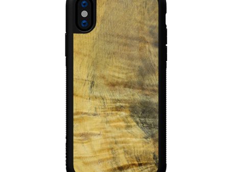 iPhone Xs Wood+Resin Phone Case - Wallace (Wood Burl, 642886) For Cheap