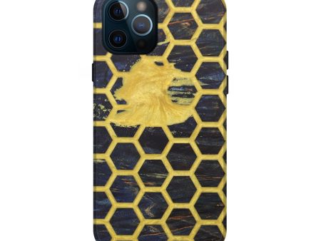 iPhone 12 Pro Wood+Resin Live Edge Phone Case - Jackson (Retro, 642806) For Discount