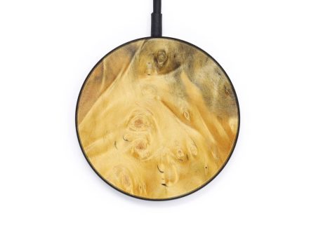 Circle Burl Wood Wireless Charger - Olivia (Wood Burl, 643515) Online now