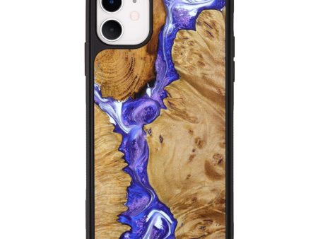 iPhone 11 Wood+Resin Phone Case - Jensen (Mosaic, 640797) For Sale