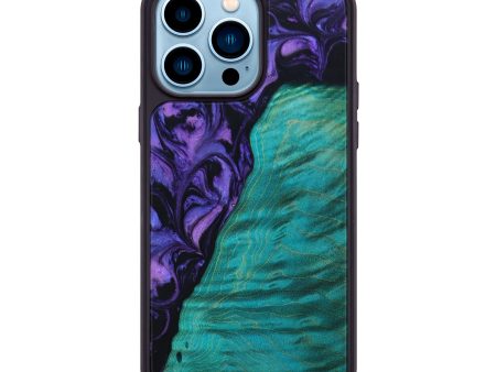 iPhone 14 Pro Max Wood+Resin Phone Case - Kassandra (Artist Pick, 642518) Cheap