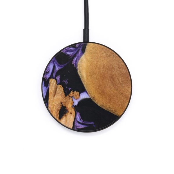 Circle Wood+Resin Wireless Charger - Mae (Mosaic, 640531) on Sale