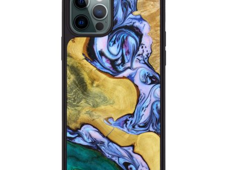 iPhone 12 Pro Wood+Resin Phone Case - Chuck (Mosaic, 640802) For Cheap