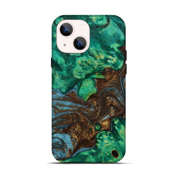 iPhone 14 Wood+Resin Live Edge Phone Case - Dwight (Artist Pick, 643067) Cheap