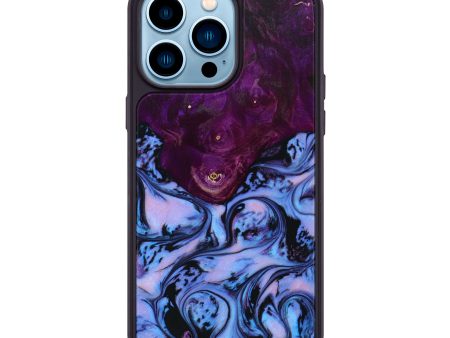 iPhone 14 Pro Max Wood+Resin Phone Case - Baylee (Purple, 642306) Online Sale