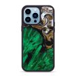 iPhone 14 Pro Max Wood+Resin Phone Case - Austin (Black & White, 642708) Cheap