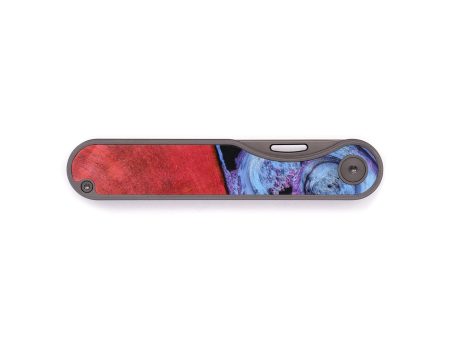 Minimalist Wood+Resin Pocket Knife - Lee (Blue, 641530) Sale