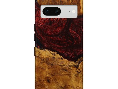 Pixel 7 Wood+Resin Live Edge Phone Case - Carmen (Red, 641970) Sale