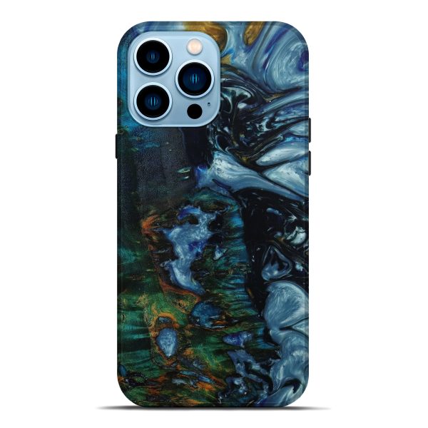 iPhone 14 Pro Max Wood+Resin Live Edge Phone Case - Floyd (Artist Pick, 643162) Hot on Sale