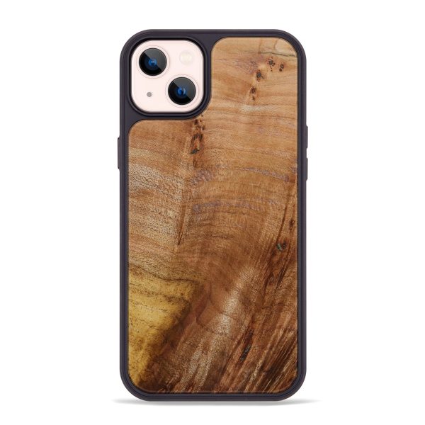 iPhone 14 Plus Wood+Resin Phone Case - Amiyah (Wood Burl, 642913) For Sale