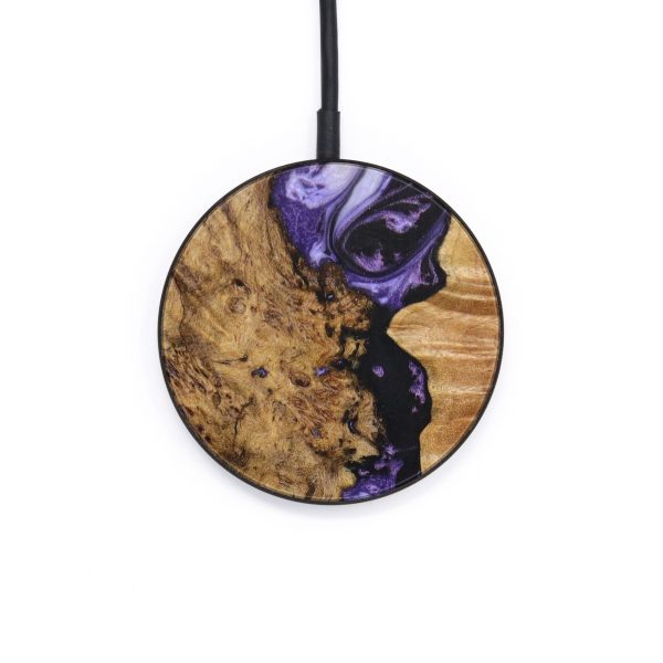 Circle Wood+Resin Wireless Charger - Latasha (Mosaic, 640533) Sale