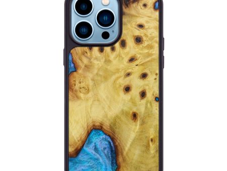 iPhone 14 Pro Max Wood+Resin Phone Case - Addilyn (Wood Burl, 642906) Cheap