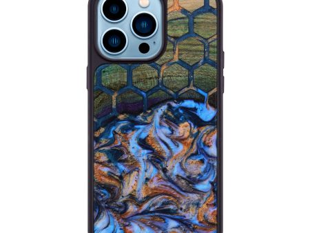 iPhone 14 Pro Max Wood+Resin Phone Case - Jennifer (Pattern, 642021) Supply