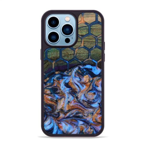 iPhone 14 Pro Max Wood+Resin Phone Case - Jennifer (Pattern, 642021) Supply