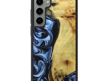 Galaxy S23 Plus Wood+Resin Phone Case - Russell (Blue, 639508) Online now