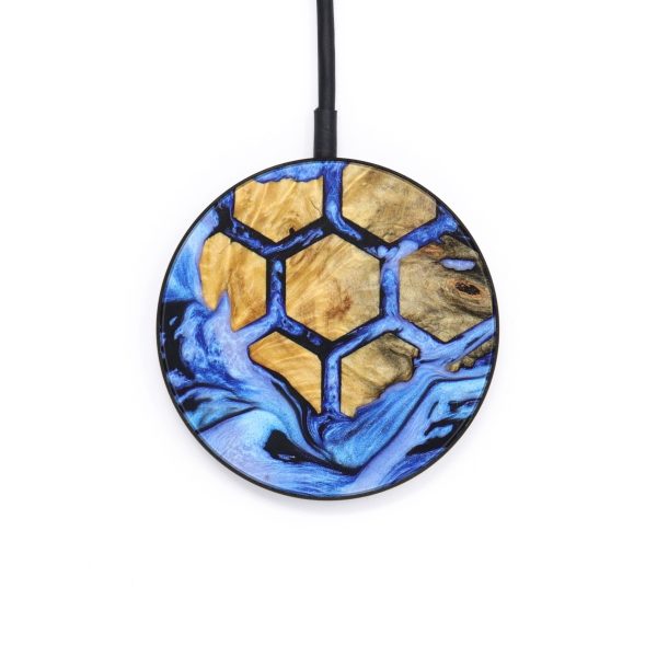 Circle Wood+Resin Wireless Charger - Christine (Pattern, 637880) Online Hot Sale