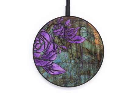 Circle Wood+Resin Wireless Charger - Jessica (Spring, 640621) For Cheap