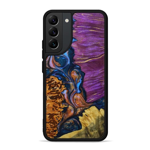 Galaxy S22 Plus Wood+Resin Phone Case - Kara (Mosaic, 642079) Hot on Sale