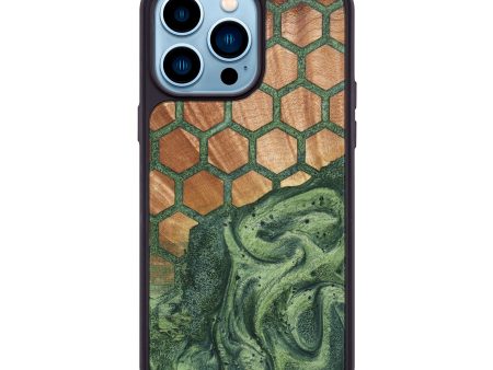 iPhone 14 Pro Max Wood+Resin Phone Case - Israel (Pattern, 641294) For Cheap