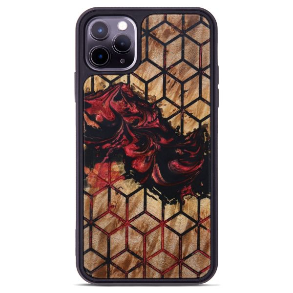 iPhone 11 Pro Max Wood+Resin Phone Case - Kenzie (Pattern, 637671) For Discount