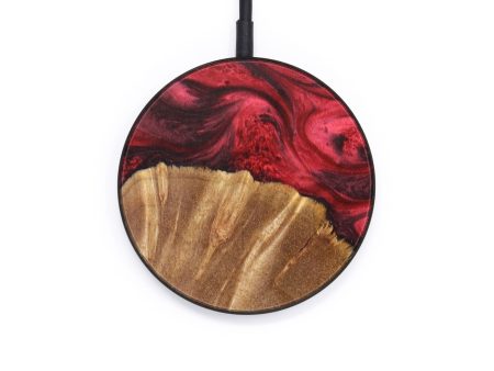 Circle Wood+Resin Wireless Charger - Edwin (Red, 640582) Fashion