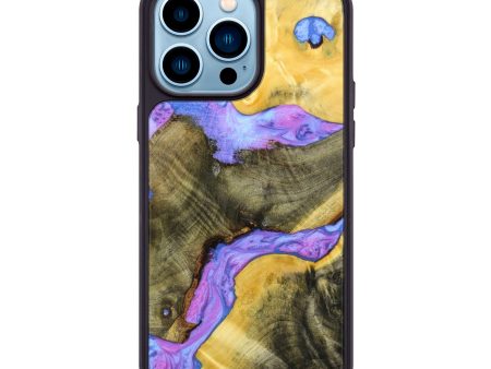 iPhone 14 Pro Max Wood+Resin Phone Case - Rhett (Galaxy, 637786) For Cheap