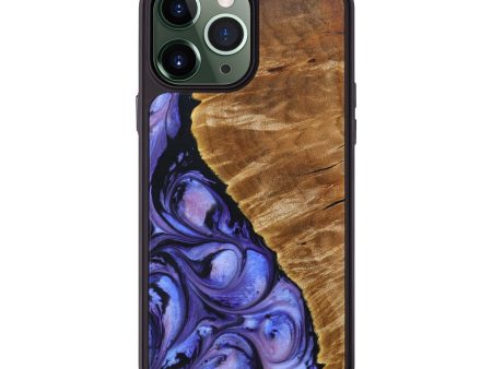 iPhone 13 Pro Max Wood+Resin Phone Case - Emersyn (Purple, 638642) on Sale