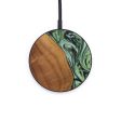 Circle Wood+Resin Wireless Charger - Catina (Green, 640673) Hot on Sale