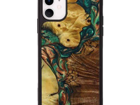 iPhone 11 Wood+Resin Phone Case - Homer (Mosaic, 642081) Online Hot Sale