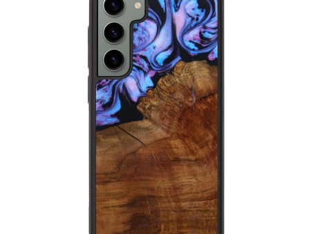 Galaxy S23 Plus Wood+Resin Phone Case - Connie (Purple, 643390) Cheap