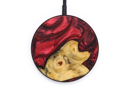 Circle Wood+Resin Wireless Charger - Callie (Red, 640136) Supply