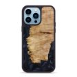 iPhone 14 Pro Max Wood+Resin Phone Case - Ryder (Black & White, 641355) Sale