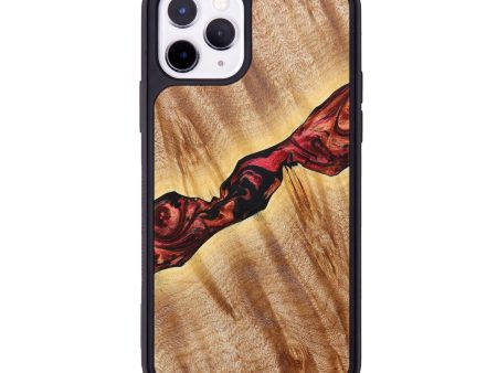 iPhone 11 Pro Wood+Resin Phone Case - Cathy (Red, 637687) Discount