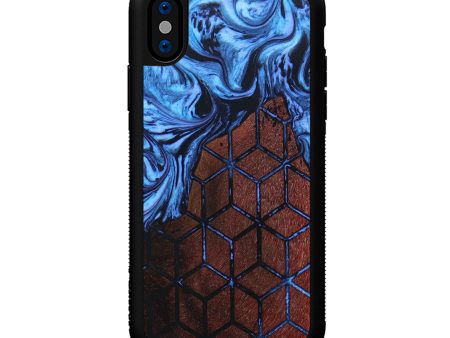 iPhone Xs Wood+Resin Phone Case - Kameron (Pattern, 639818) Fashion