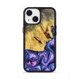 iPhone 13 Wood+Resin Phone Case - Cade (Purple, 639534) For Cheap