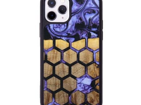 iPhone 11 Pro Wood+Resin Phone Case - May (Pattern, 640105) For Sale