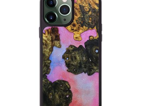 iPhone 13 Pro Max Wood+Resin Phone Case - Edward (Galaxy, 639159) Online Hot Sale